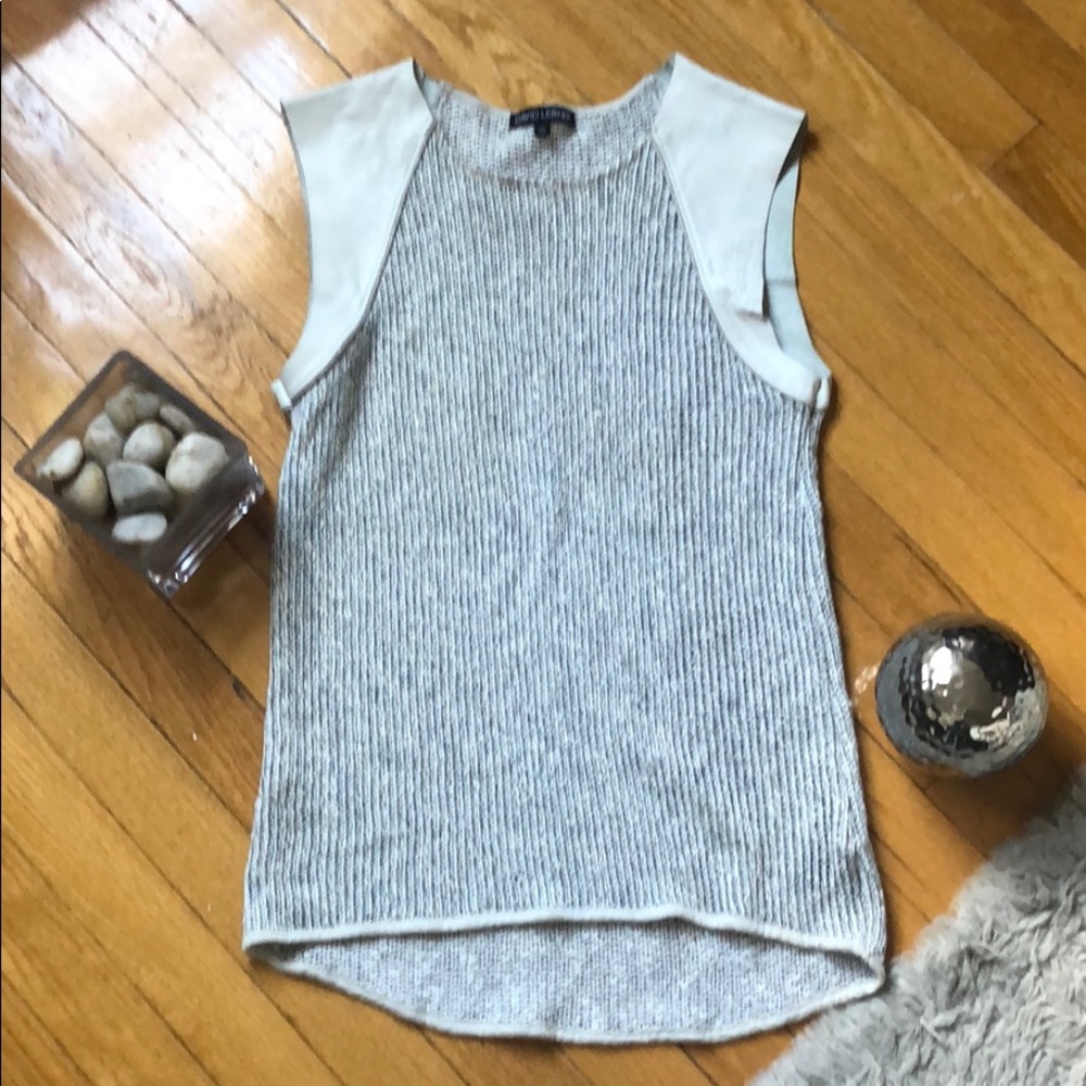 David Lerner Sleeveless knit sweater